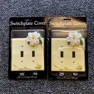 switchplate covers Magnolia set of Two by Ibis and Orchid Design